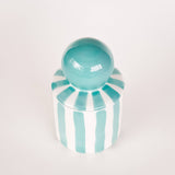 Magazin Minori - STRIPES Kerze im Keramikgefäß • Amalfi Mint - ROSA ECK