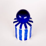 Magazin Minori - STRIPES Kerze im Keramikgefäß • mare blue - ROSA ECK