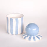Magazin Minori - STRIPES Kerze im Keramikgefäß • morning azzurro - ROSA ECK