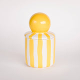 Magazin Minori - STRIPES Kerze im Keramikgefäß • spiaggia yellow - ROSA ECK