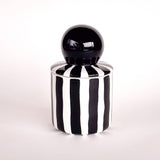 Magazin Minori - STRIPES Kerze im Keramikgefäß • vulcano black - ROSA ECK