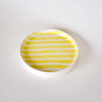 Magazin Minori - STRIPES Kleiner Teller • spiaggia yellow - Teller - ROSA ECK Concept Store