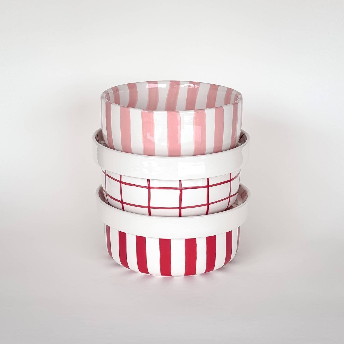 Magazin Minori - STRIPES Kleiner Teller • tramonto red - Teller - ROSA ECK Concept Store