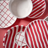 Magazin Minori - STRIPES Kleiner Teller • tramonto red - Teller - ROSA ECK Concept Store