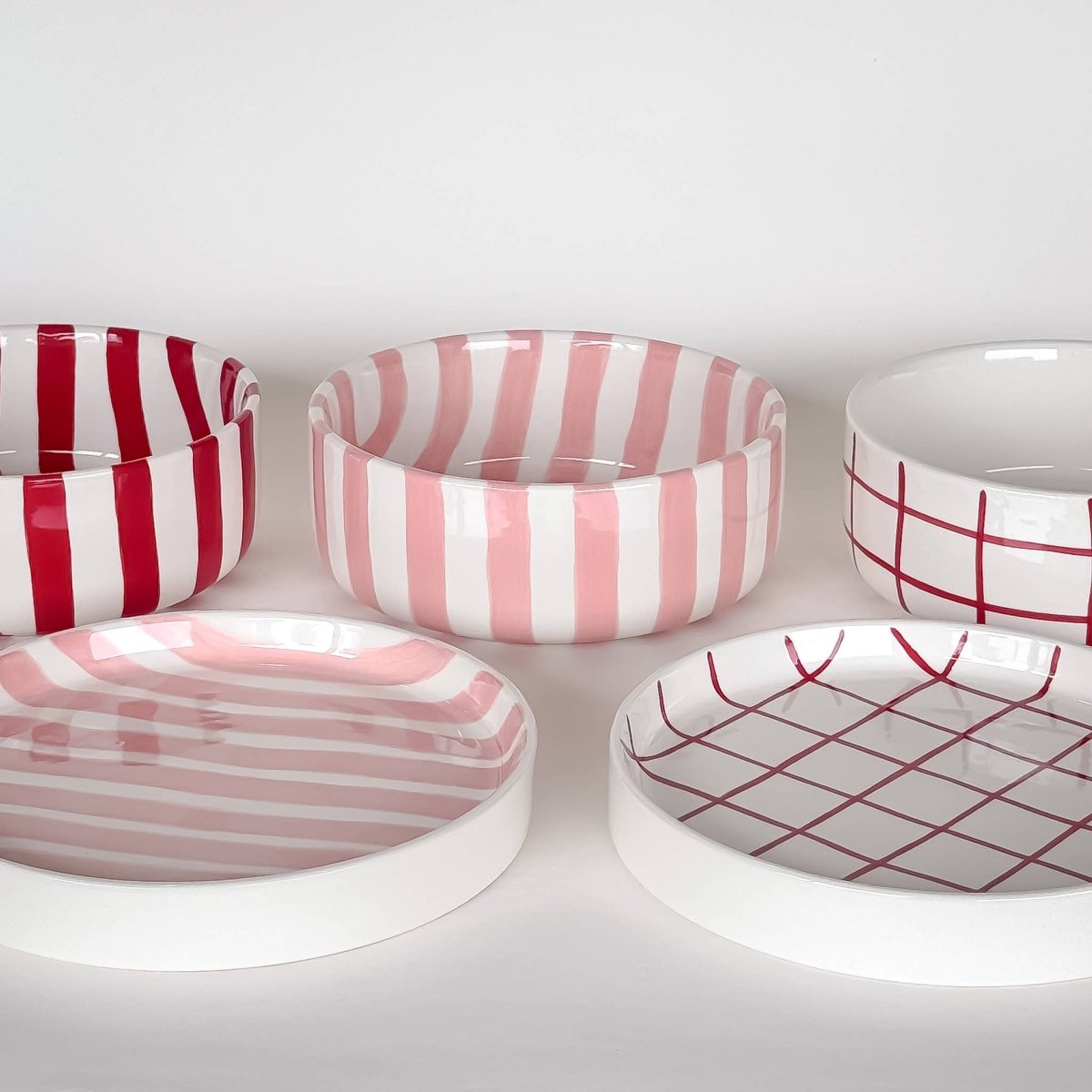 Magazin Minori - STRIPES Kleiner Teller • tramonto red - Teller - ROSA ECK Concept Store