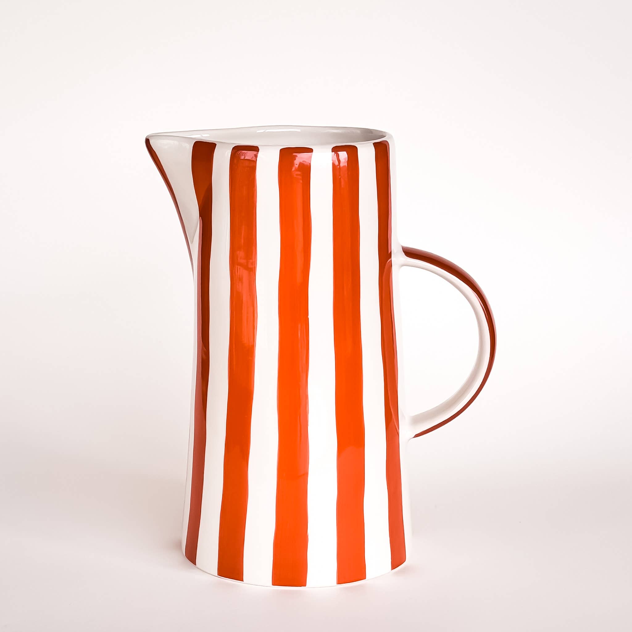 Magazin Minori - STRIPES Krug • Cotto Orange - ROSA ECK