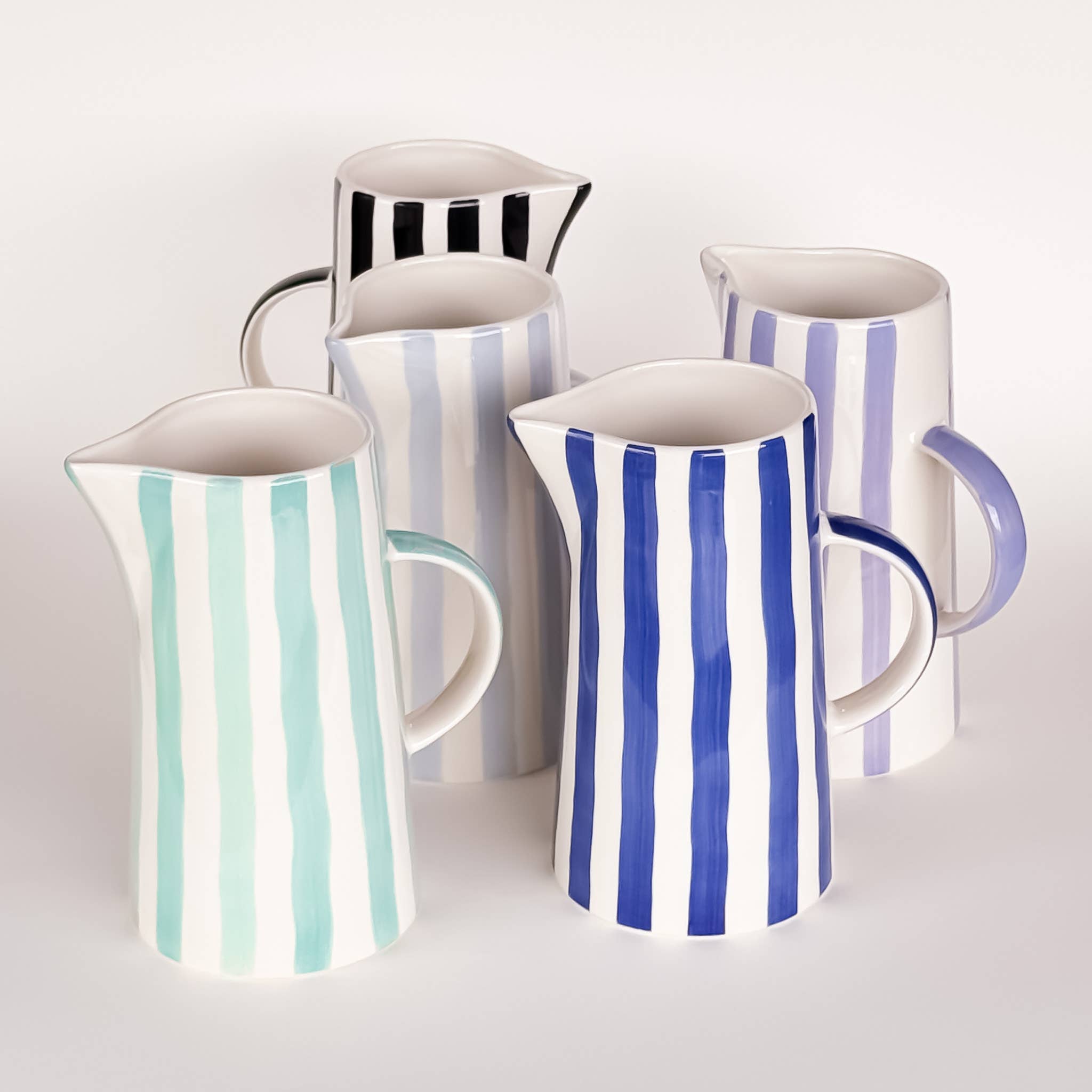 Magazin Minori - STRIPES Krug • vulcano black - ROSA ECK
