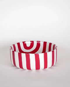Magazin Minori - STRIPES Schale (600 ml) • tramonto red - ROSA ECK Concept Store