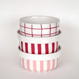 Magazin Minori - STRIPES Schale (600 ml) • tramonto red - ROSA ECK Concept Store