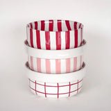 Magazin Minori - STRIPES Schale (600 ml) • tramonto red - ROSA ECK Concept Store