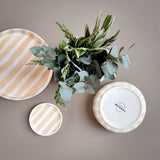 Magazin Minori - STRIPES Schale | boho beige - ROSA ECK - Beige, Schüssel,