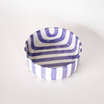 Magazin Minori - STRIPES Schale mit Streifen • Palazzo Purple - Schüssel - ROSA ECK