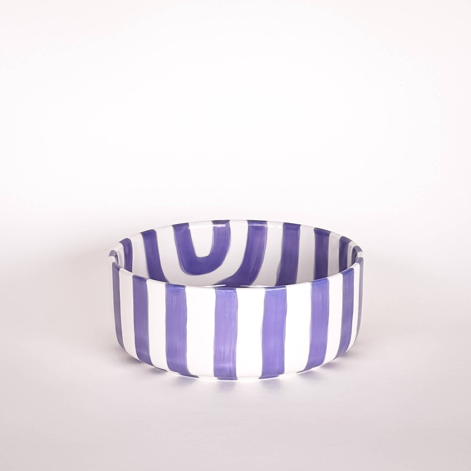 Magazin Minori - STRIPES Schale mit Streifen • Palazzo Purple - Schüssel - ROSA ECK