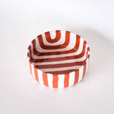 Magazin Minori - STRIPES Schale mit Streifen • Terracotta Orange - Schüssel - ROSA ECK