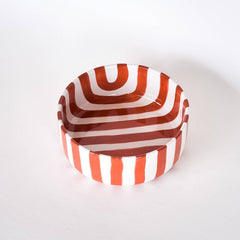Magazin Minori - STRIPES Schale mit Streifen • Terracotta Orange - Schüssel - ROSA ECK