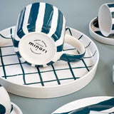 Magazin Minori - STRIPES Tasse (300 ml) • gentle green - Kaffee - und Teetasse - ROSA ECK Concept Store