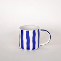 Magazin Minori - STRIPES Tasse (300 ml) • mare blue - Kaffee - und Teetasse - ROSA ECK Concept Store