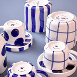 Magazin Minori - STRIPES Tasse (300 ml) • mare blue - Kaffee - und Teetasse - ROSA ECK Concept Store