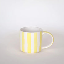 Magazin Minori - STRIPES Tasse (300 ml) • spiaggia yellow - Kaffee - und Teetasse - ROSA ECK Concept Store