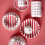Magazin Minori - STRIPES Tasse (300 ml) • tramonto red - ROSA ECK Concept Store