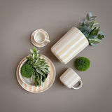 Magazin Minori - STRIPES Teller | boho beige - ROSA ECK - Beige, ,