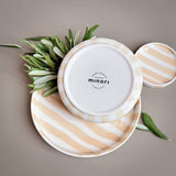 Magazin Minori - STRIPES Teller | boho beige - ROSA ECK - Beige, ,