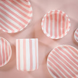 Magazin Minori - STRIPES Vase • incanto rose - ROSA ECK