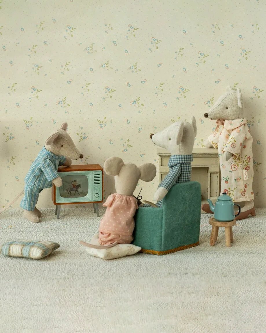 Maileg - Fernseher für Puppenhaus - ROSA ECK