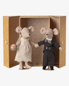 Maileg - Hochzeitsmäuse Paar in Box • Mama und Papa - ROSA ECK