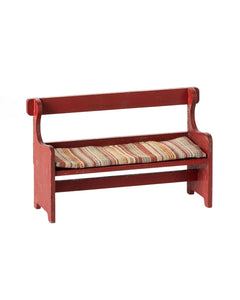 Maileg - Holzbank für Maileg - Mäusehaus • Rot - Spielzeug - ROSA ECK