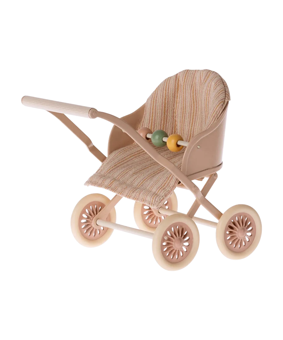 Maileg - Kinderwagen für Maileg Maus • Rose - Spielzeug - ROSA ECK Concept Store