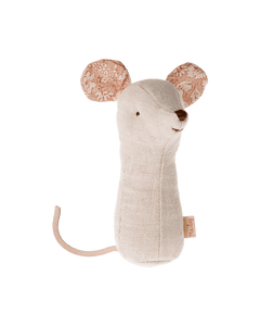 Maileg - LULLABY FRIENDS Maus Rassel für Babys | Natur - Babyspielzeug - ROSA ECK - Weiß, ,