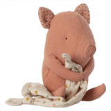 Maileg - LULLABY FRIENDS Mini Schwein Kuscheltier • Rose - ROSA ECK