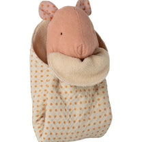 Maileg - LULLABY FRIENDS Mini Schwein Kuscheltier • Rose - ROSA ECK
