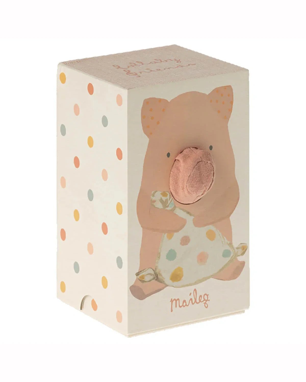 Maileg - LULLABY FRIENDS Mini Schwein Kuscheltier • Rose - ROSA ECK