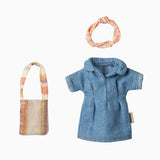 Maileg - Mama Maus Jeanskleid und Tasche - ROSA ECK