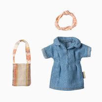 Maileg - Mama Maus Jeanskleid und Tasche - ROSA ECK