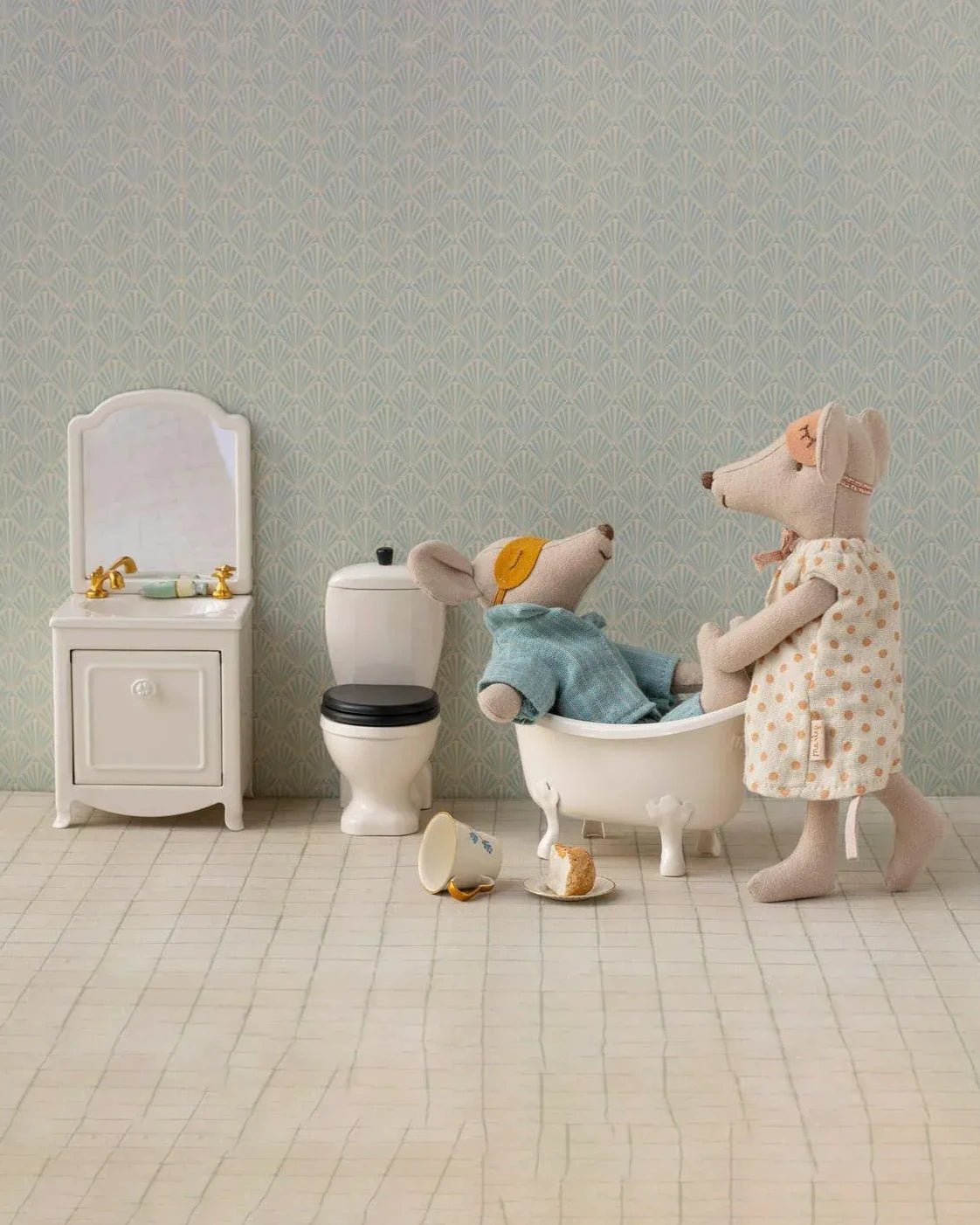 Maileg - Mama und Papa Mäuse in Zigarrenkiste - ROSA ECK