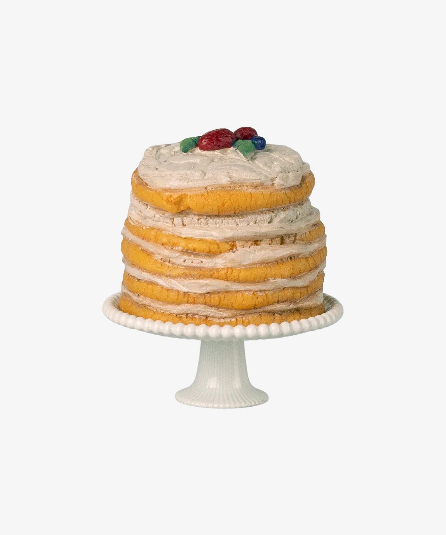 Maileg - Partykuchen und Kuchenplatte für Puppenhaus • Off-White - ROSA ECK