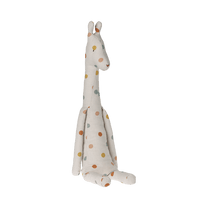 Maileg - SAFARI FRIENDS Kuscheltier | Giraffe - Groß - Stofftier - ROSA ECK - Bunt, Gepunktet, Weiß