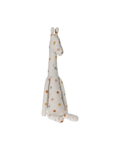 Maileg - SAFARI FRIENDS Kuscheltier | Giraffe - Groß - Stofftier - ROSA ECK - Bunt, Gepunktet, Weiß