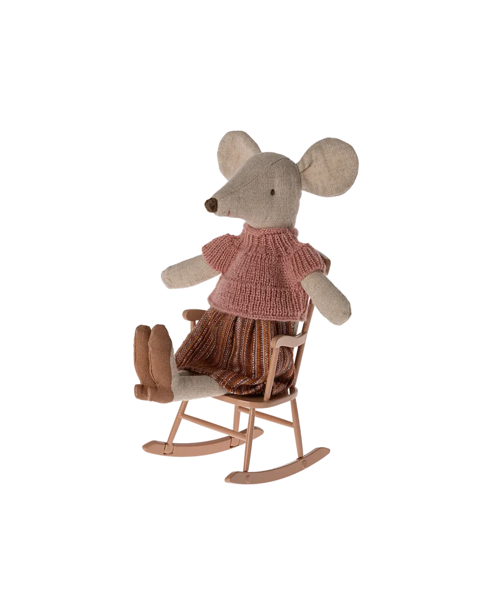 Maileg - Schaukelstuhl für Maileg Maus • Dunkel Powder - Spielzeug - ROSA ECK Concept Store