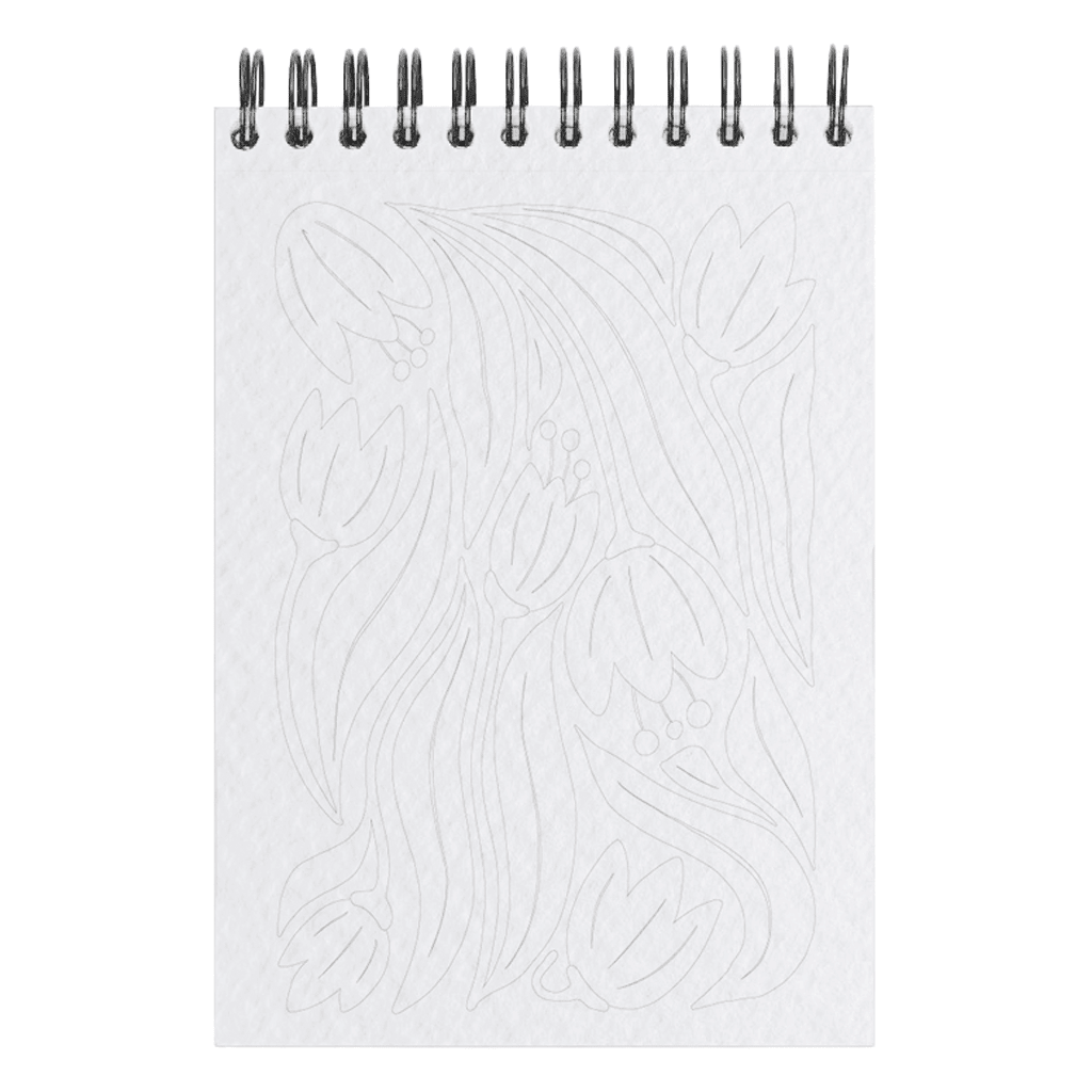 Maison Joliette - Malbuch (A6) • Floral 1 - ROSA ECK