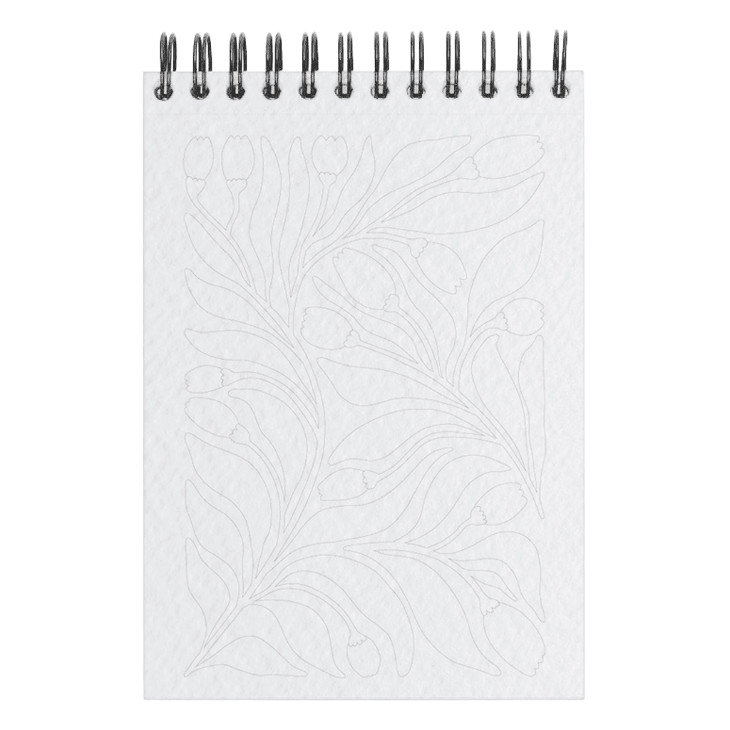 Maison Joliette - Malbuch (A6) • Floral 1 - ROSA ECK