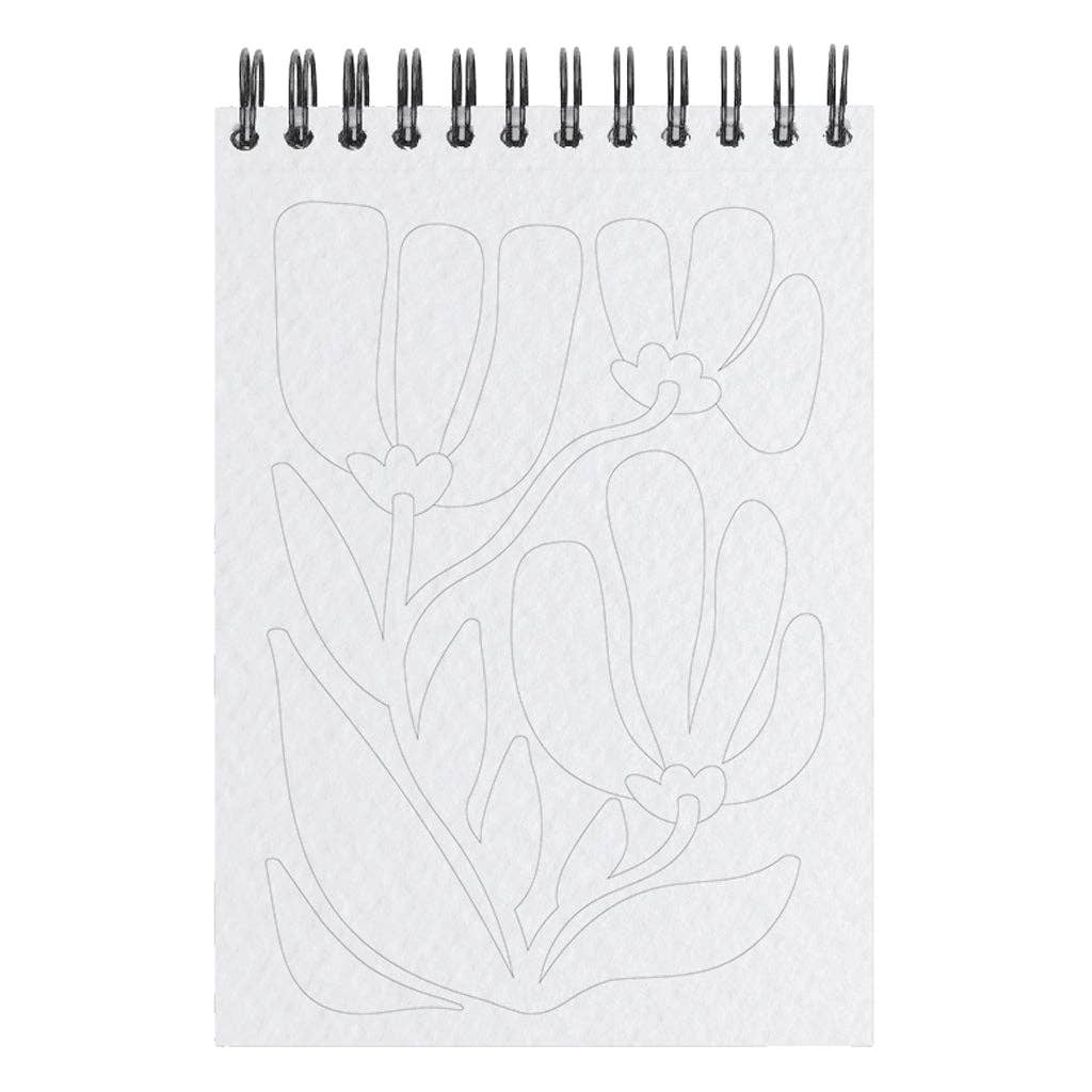 Maison Joliette - Malbuch (A6) • Floral 2 - ROSA ECK