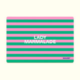 MAMF - LADY MARMELADE Frühstücksbrettchen - ROSA ECK - Brett, Grün, Linien