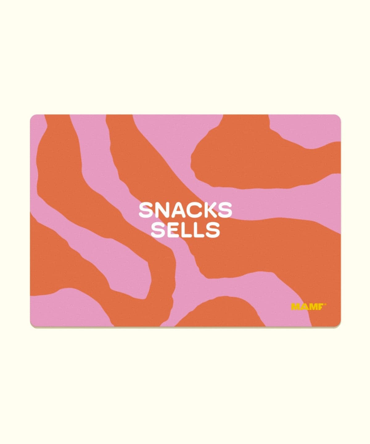MAMF - SNACKS SELLS Frühstücksbrettchen - ROSA ECK - Brett, Orange, Rot