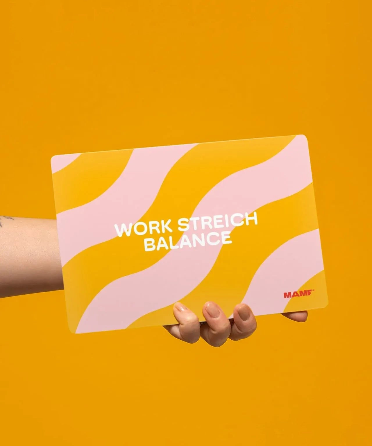 MAMF - WORK STREICH BALANCE Frühstücksbrettchen - Tablett - ROSA ECK Concept Store