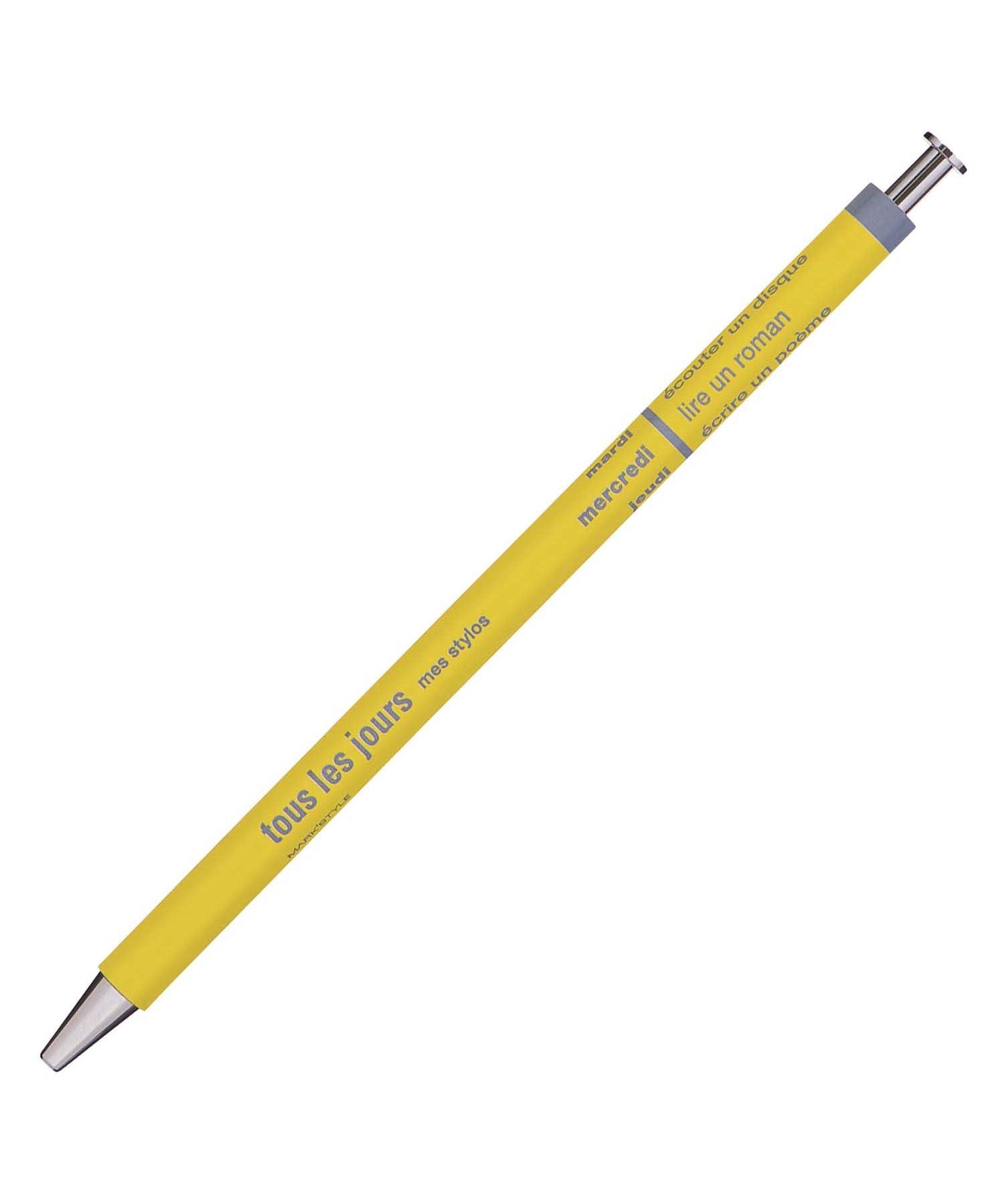 MARK'S (マークス) - DAYS Kugelschreiber | Yellow - ROSA ECK - Gelb, Stift,