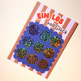 Modern Kids Art - DIY Glückslos Rubbelkarte • Glitzer - ROSA ECK
